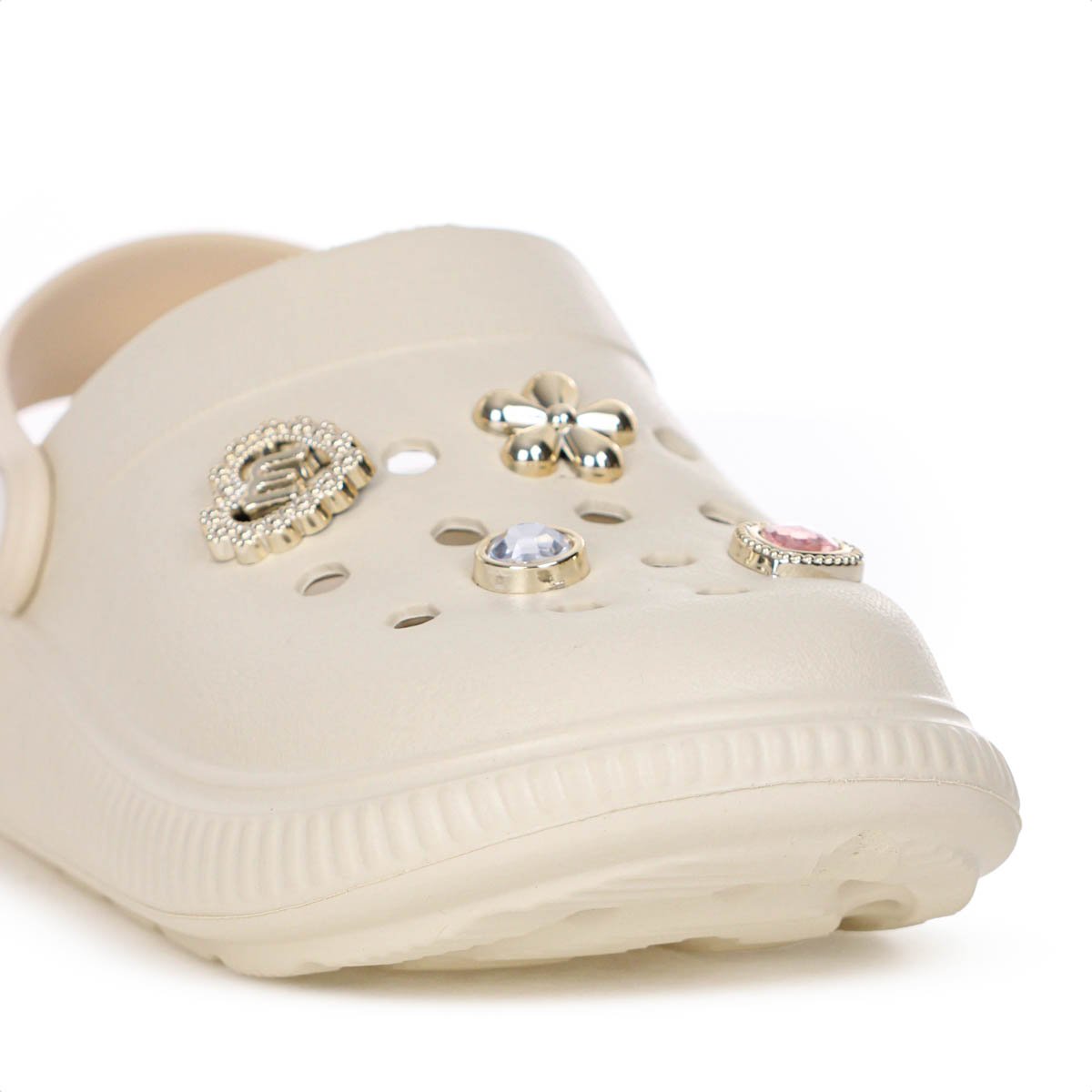 Sandalia Babuche Molekinha Clog Creme - Infantil Off White 7