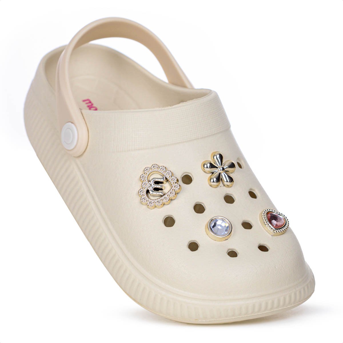 Sandalia Babuche Molekinha Clog Creme - Infantil Off White 9
