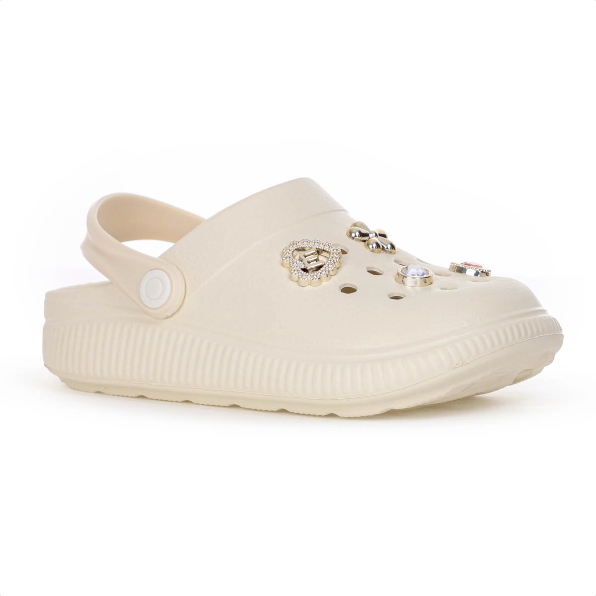 Sandalia Babuche Molekinha Clog Creme - Infantil