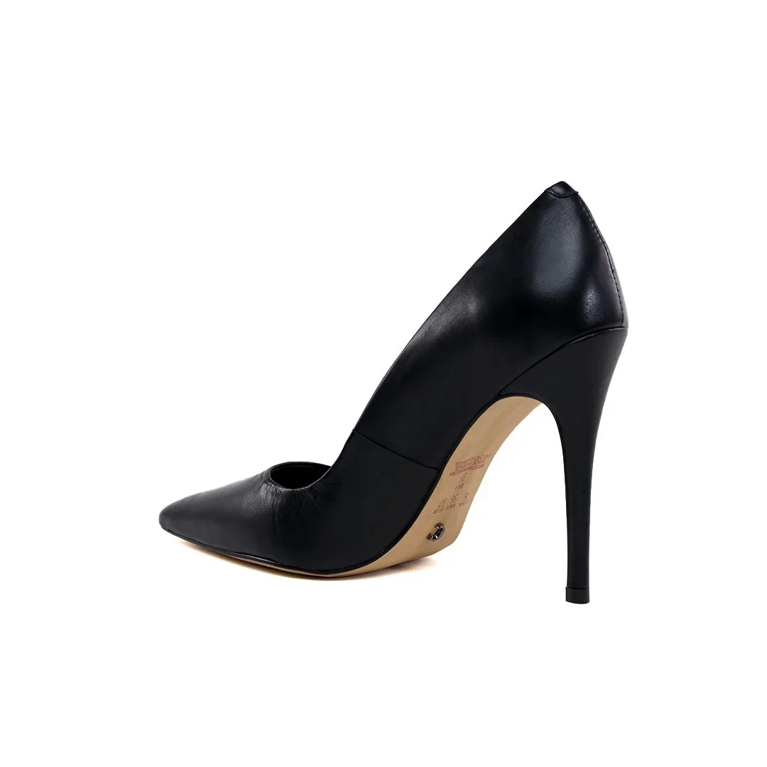 Scarpin Preto em Couro Cecconello Salto Alto Fino 11cm Preto 3