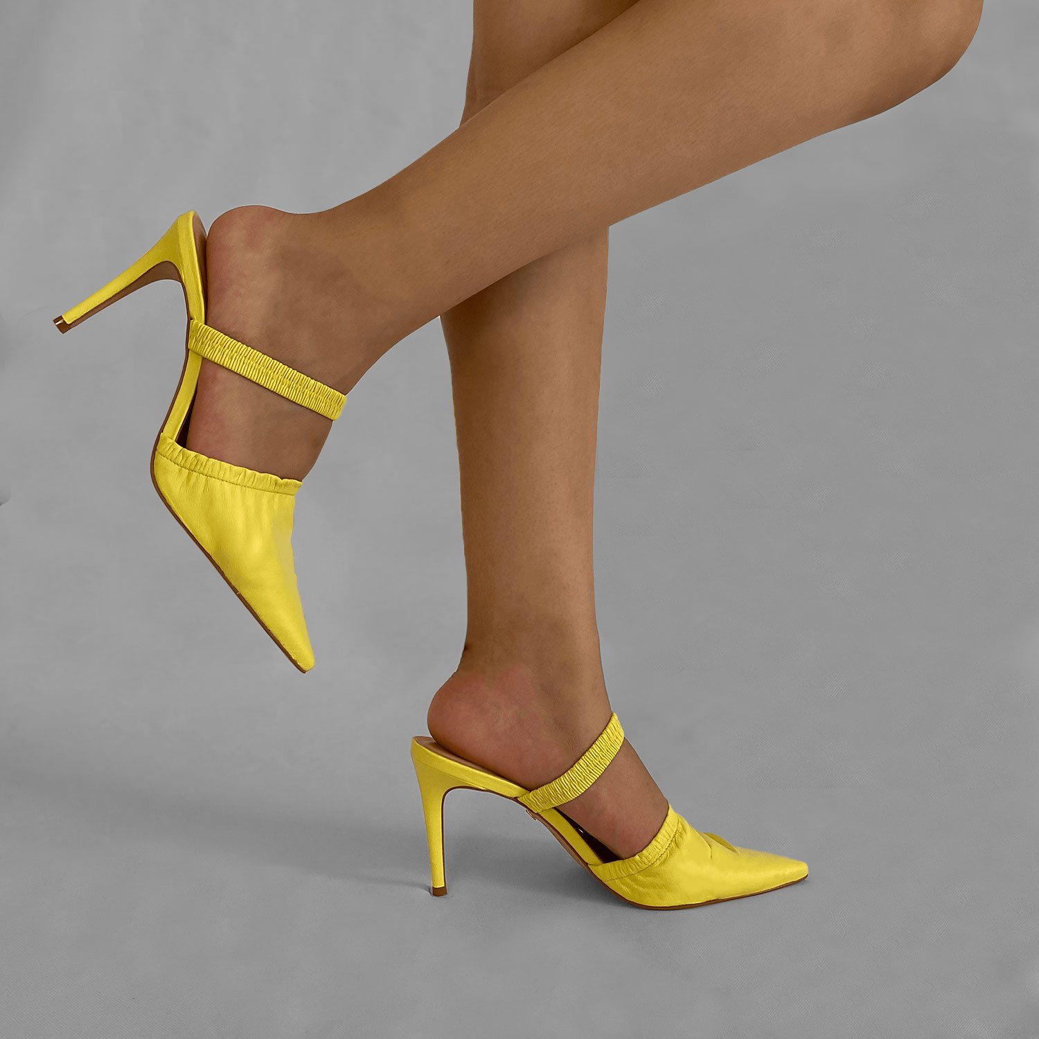Slingback Verde Limoncello Carrano Couro 3 em 1 Salto Médio Fino 8,7cm Verde 6