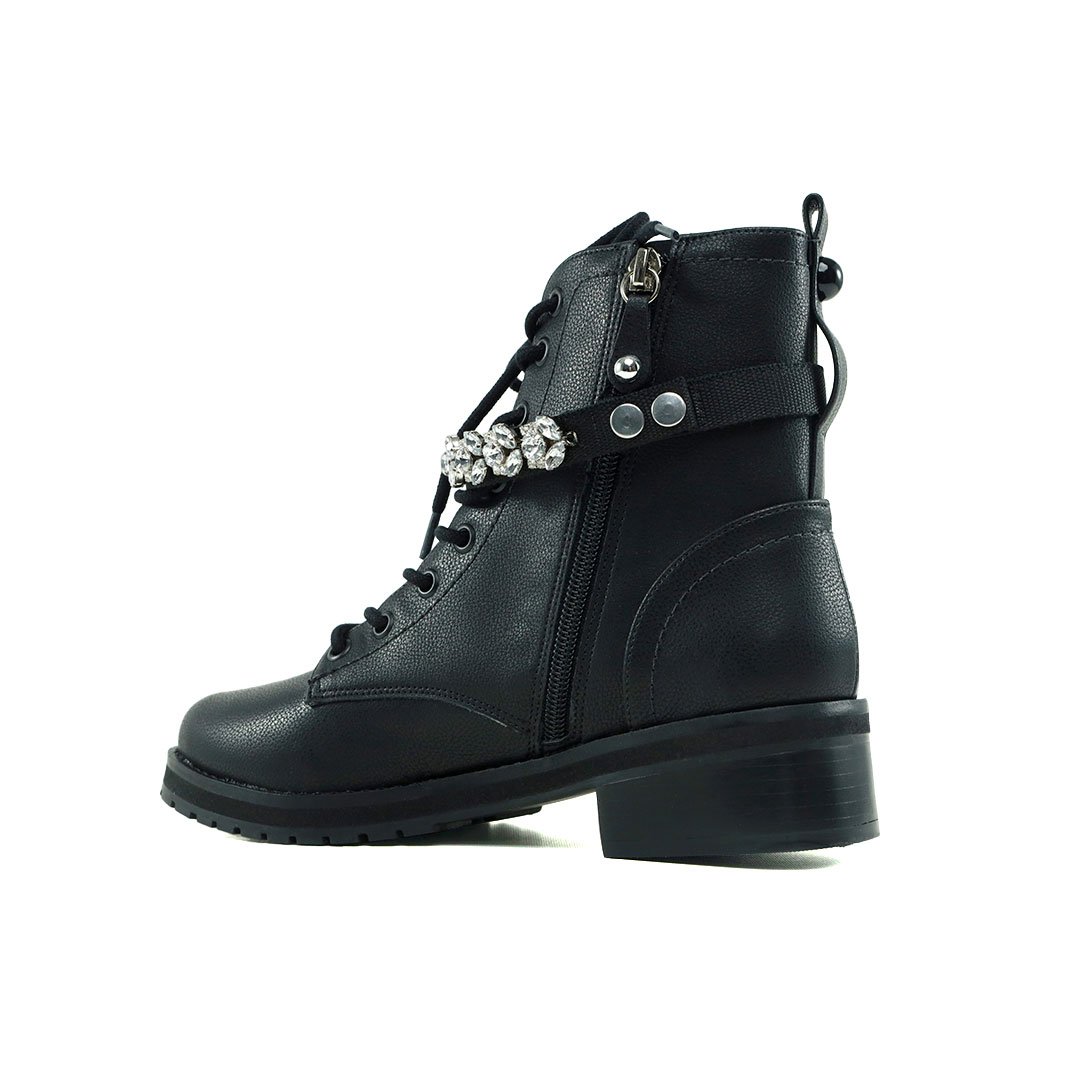 Bota Coturno Feminino Preto Cecconello Cano Curto Preto 3