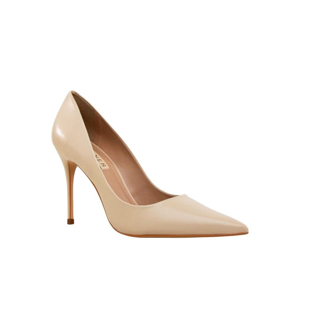 Scarpin Nude Werner Couro Salto Alto Fino 10cm Nude 2