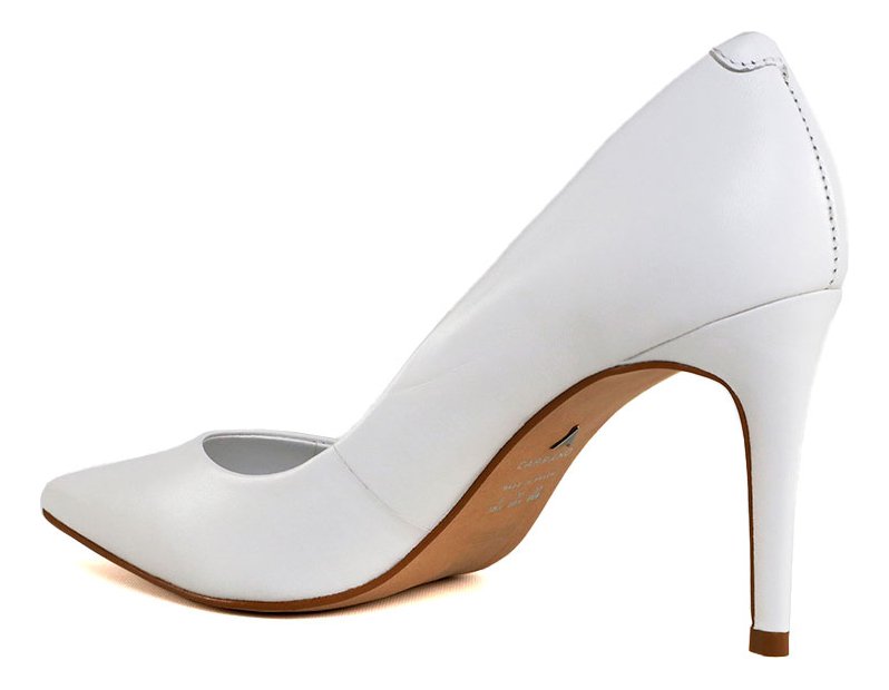 Scarpin Beatriz Carrano Branco Couro Salto Médio Fino 8,7cm Branco 3