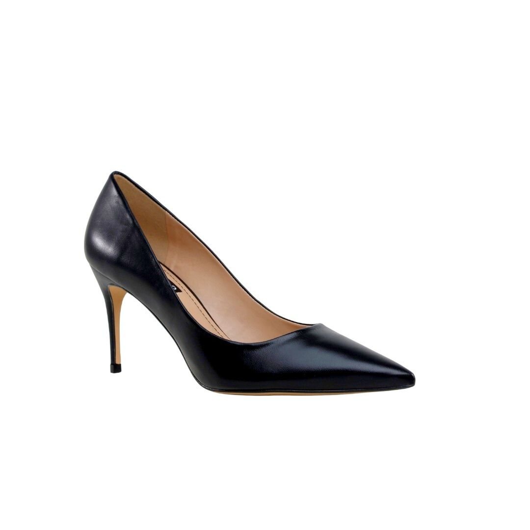Scarpin Preto Werner Couro Salto Médio Fino 08cm Preto 2