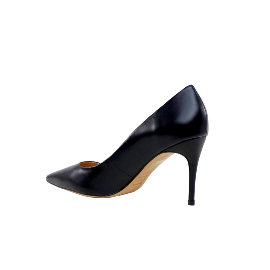 Scarpin Preto Werner Couro Salto Médio Fino 08cm Preto 3