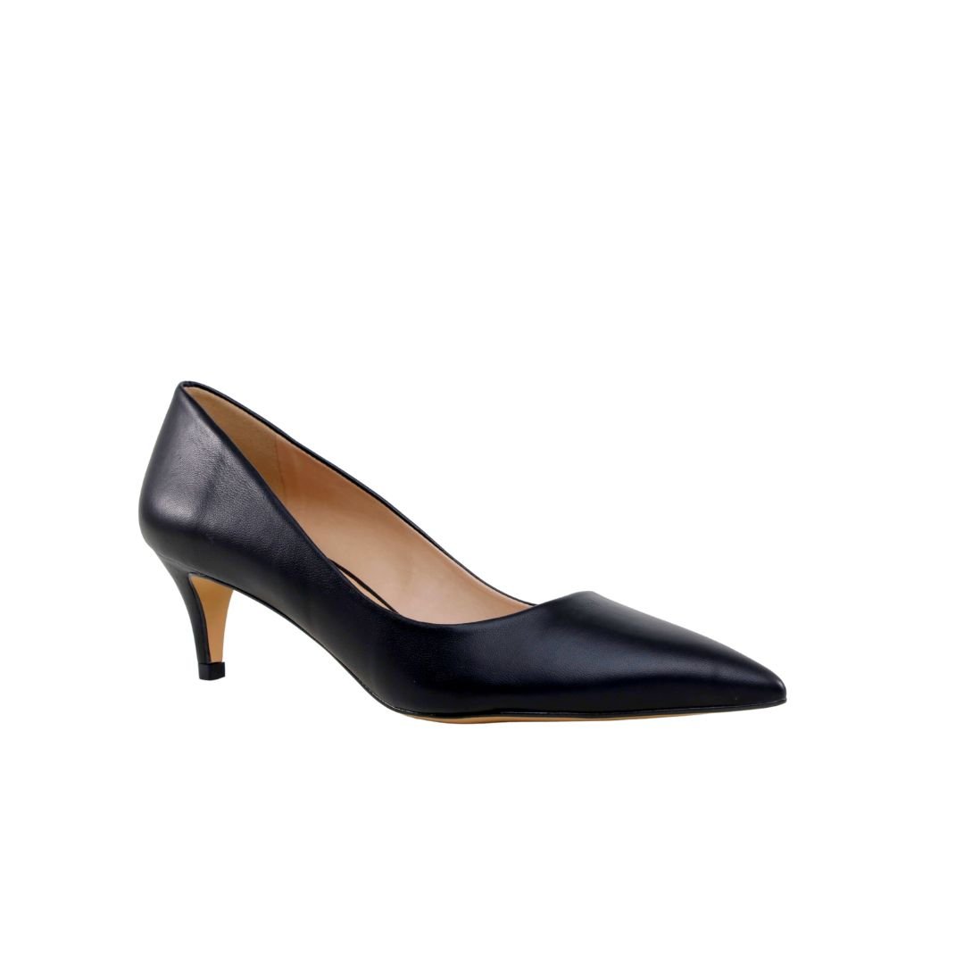 Scarpin Preto Werner Couro Salto Baixo Fino 5,5cm Preto 2