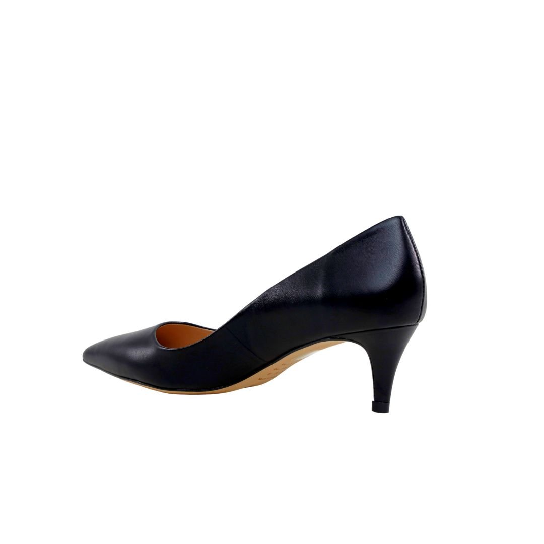 Scarpin Preto Werner Couro Salto Baixo Fino 5,5cm Preto 3