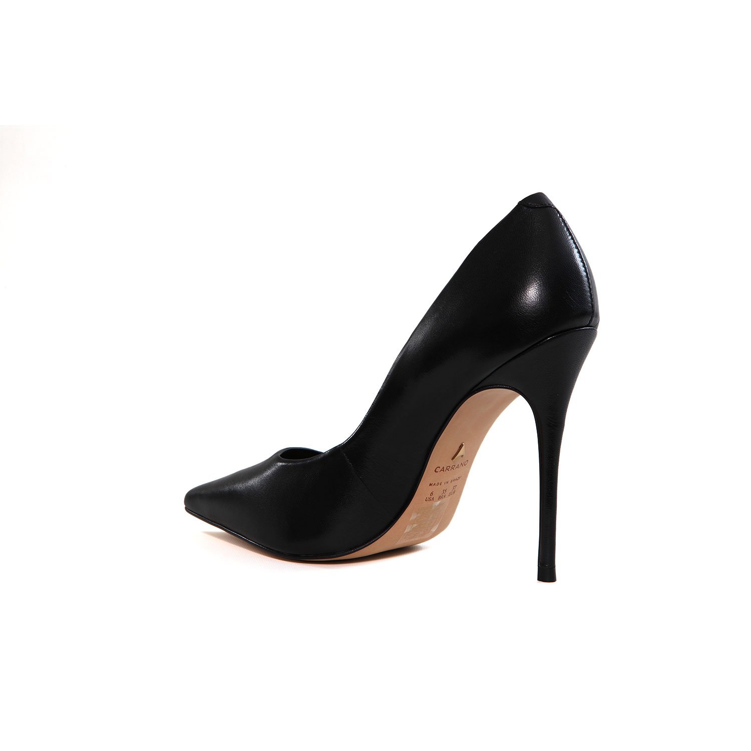 Scarpin Preto Carrano Loretta Couro Salto Alto Fino 11cm Preto 3