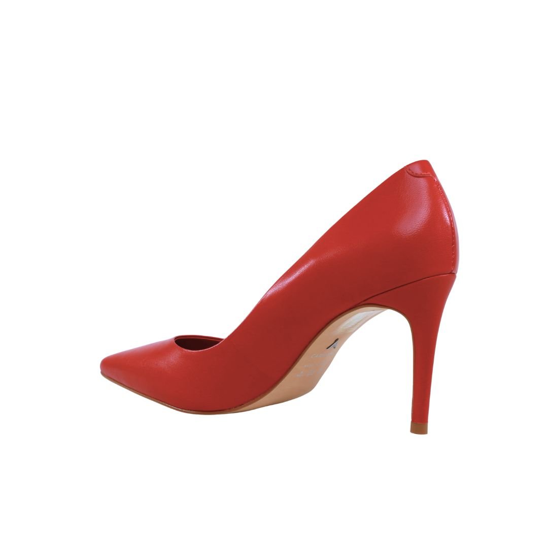 Scarpin Vermelho Carrano Beatriz Couro Salto Médio Fino 8,7cm Vermelho 3