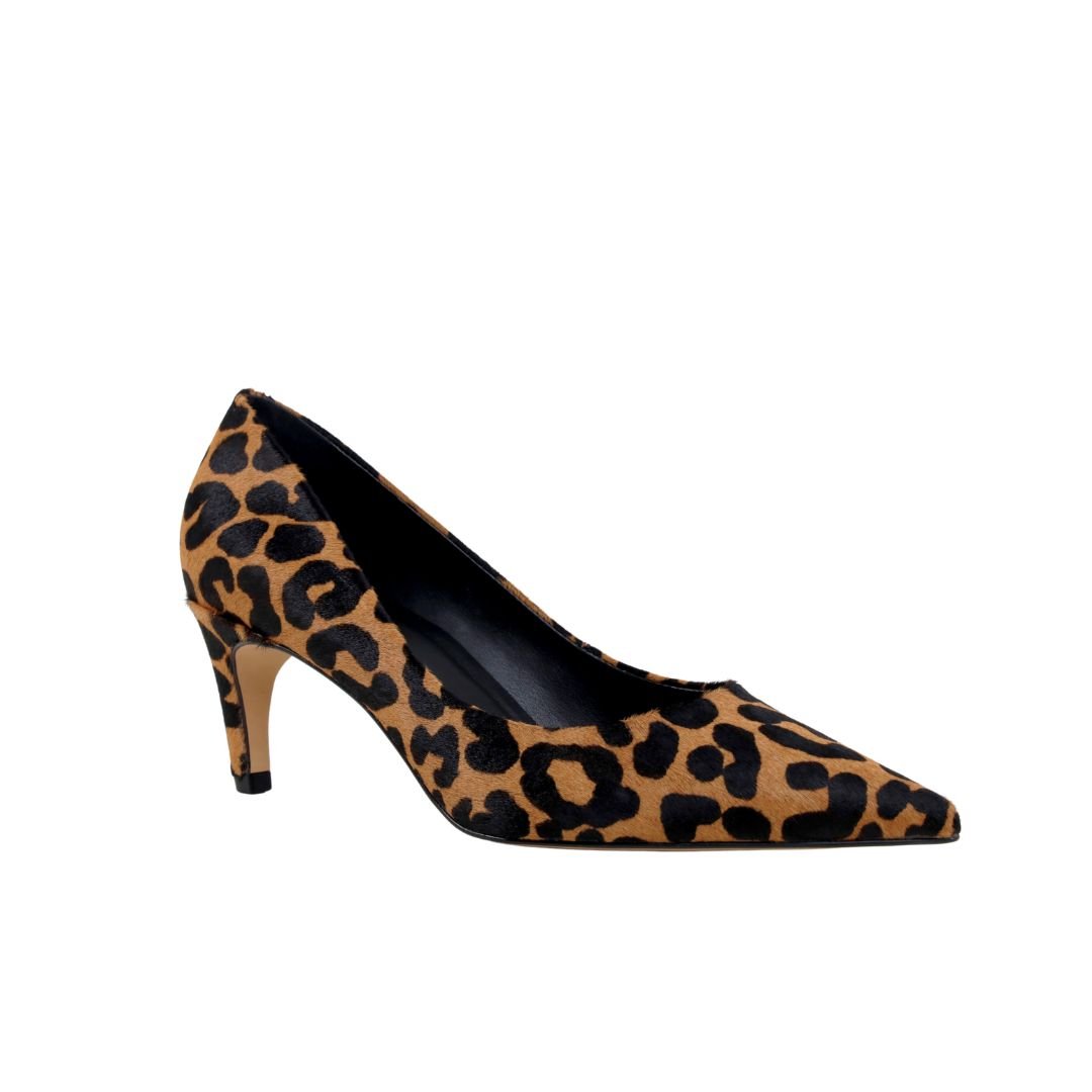 Scarpin Animal Print Carrano Essential Couro Salto Médio Fino 6,3cm Animal Print 2