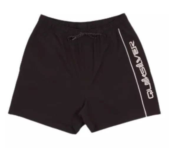 Quiksilver Boardshort Voley Flat Vert 19  Preto 4