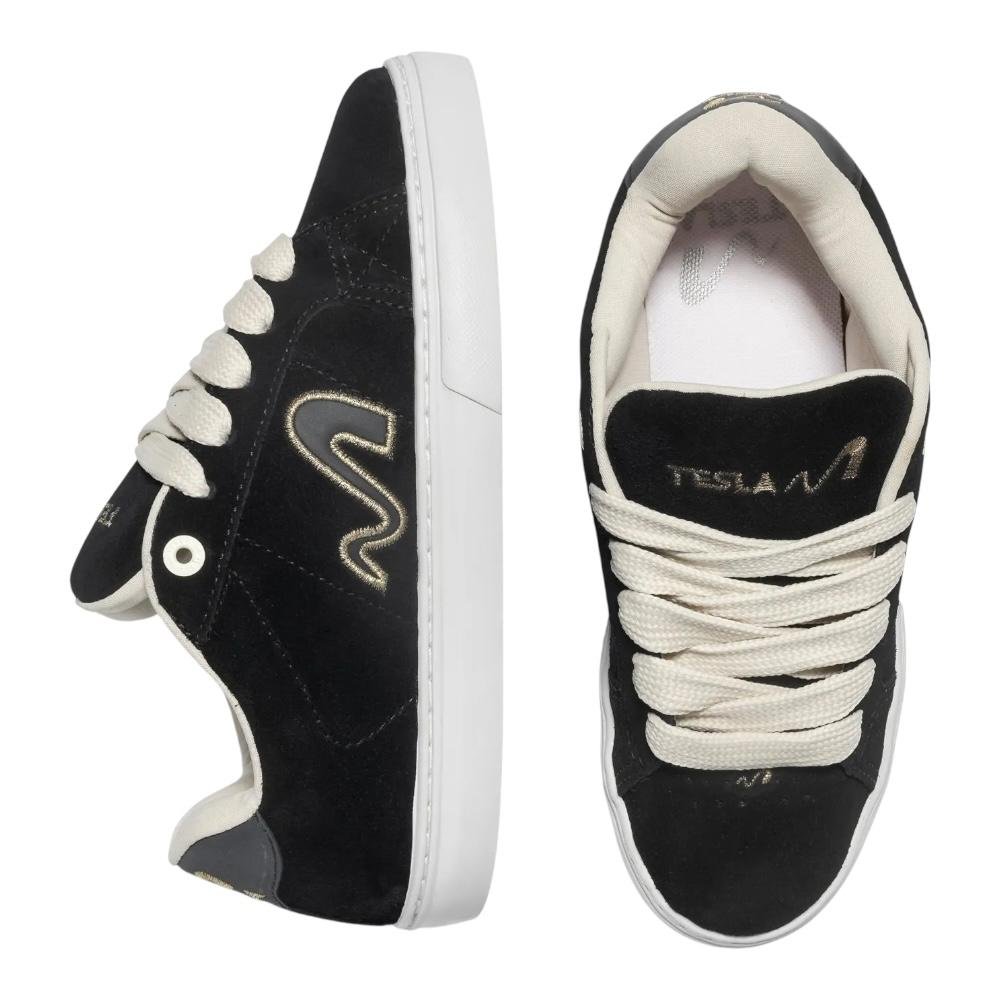 Tenis Tesla Hertz Black Gold Preto 3