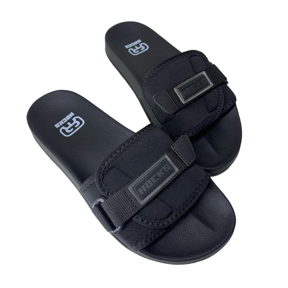 Chinelo Slide Bravo Black Hocks Preto 2