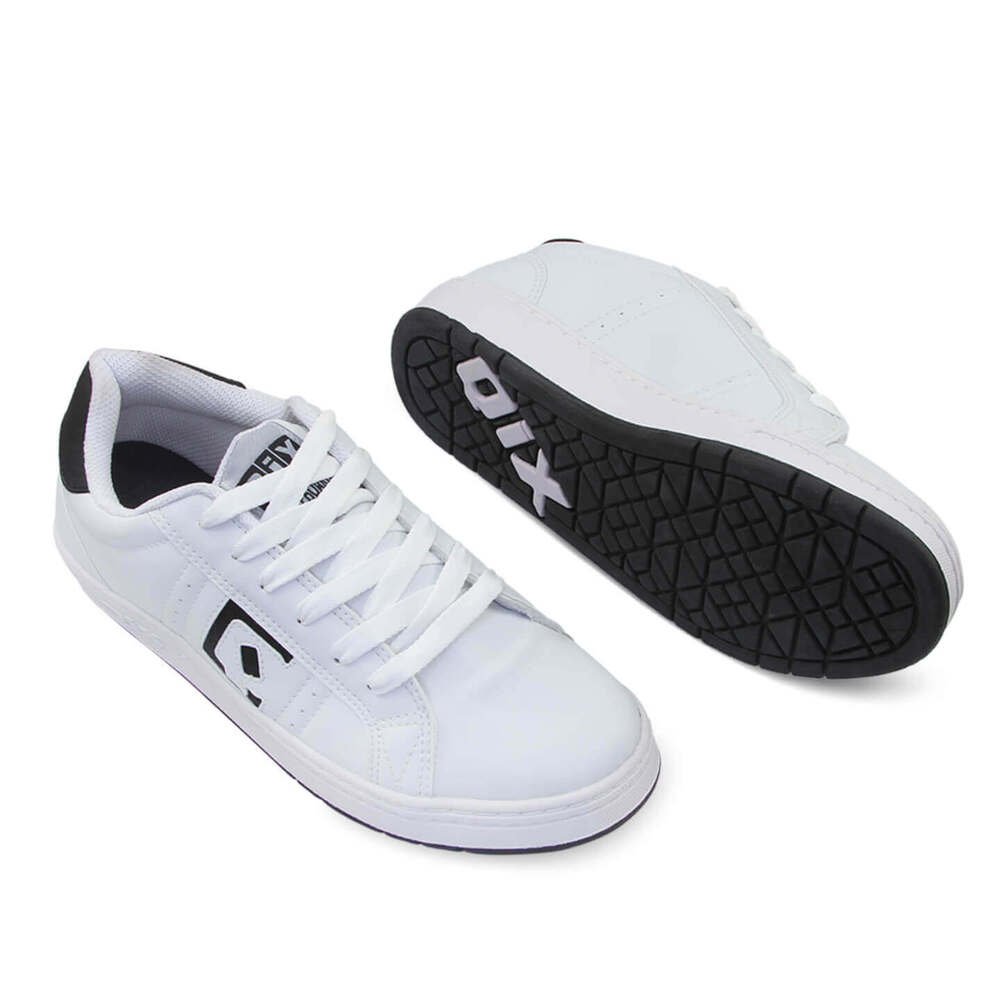 Tenis Qix Skate Combat-Branco/Preto Branco/Preto 3
