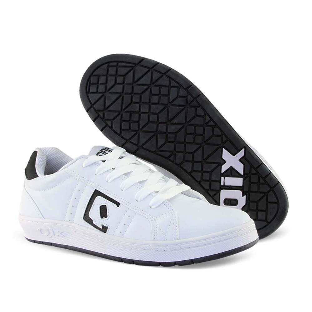 Tenis Qix Skate Combat-Branco/Preto Branco/Preto 4