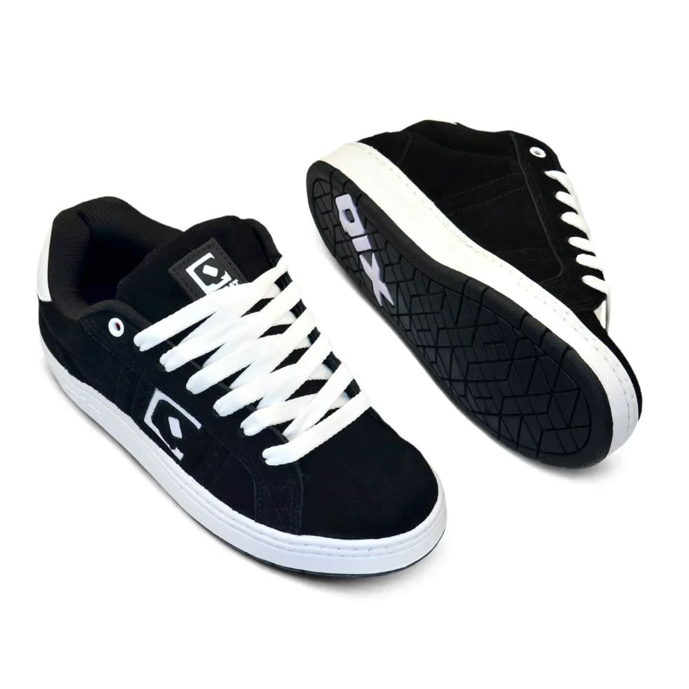 Tenis Qix Skate Combat Sued- Preto/Branco Preto/Branco 4