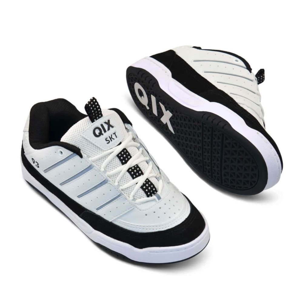 Tenis Qix  Golden Branco/Preto Branco 4