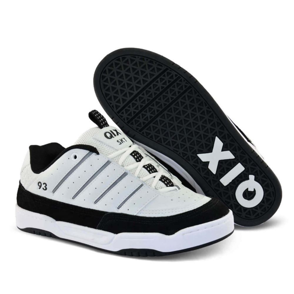Tenis Qix  Golden Branco/Preto Branco 2
