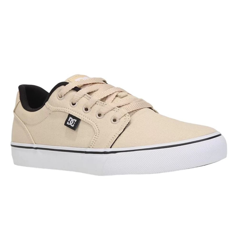 Tenis DC Shoes Anvil Tx Areia/Preto/Branco Bege 3