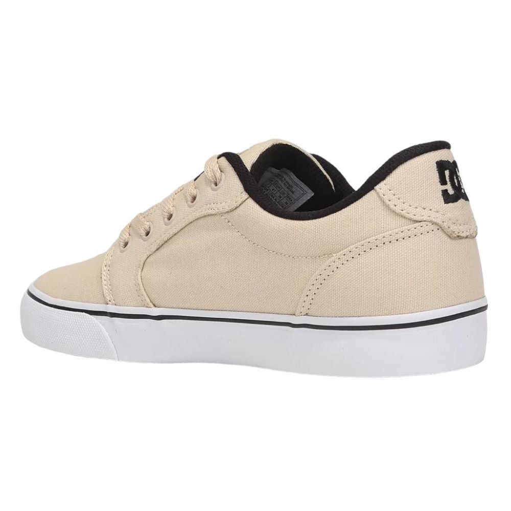 Tenis DC Shoes Anvil Tx Areia/Preto/Branco Bege 5