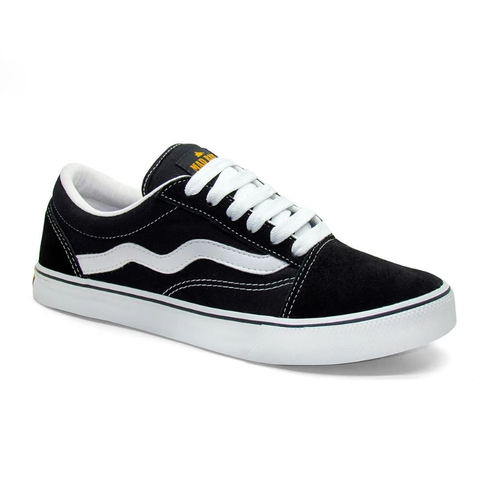 Tenis Mad Rats Old School Preto/Branco Preto 2