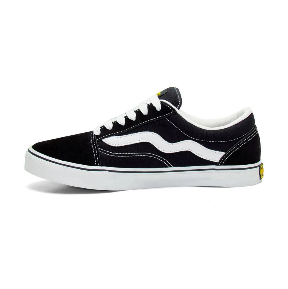 Tenis Mad Rats Old School Preto/Branco Preto 4