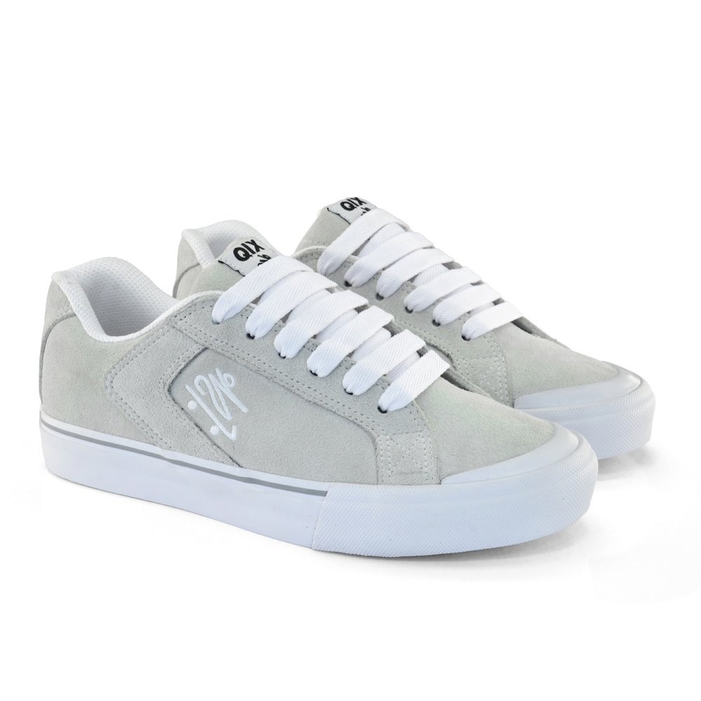Tenis Qix Chorao Park  Camurca Branco Branco 2