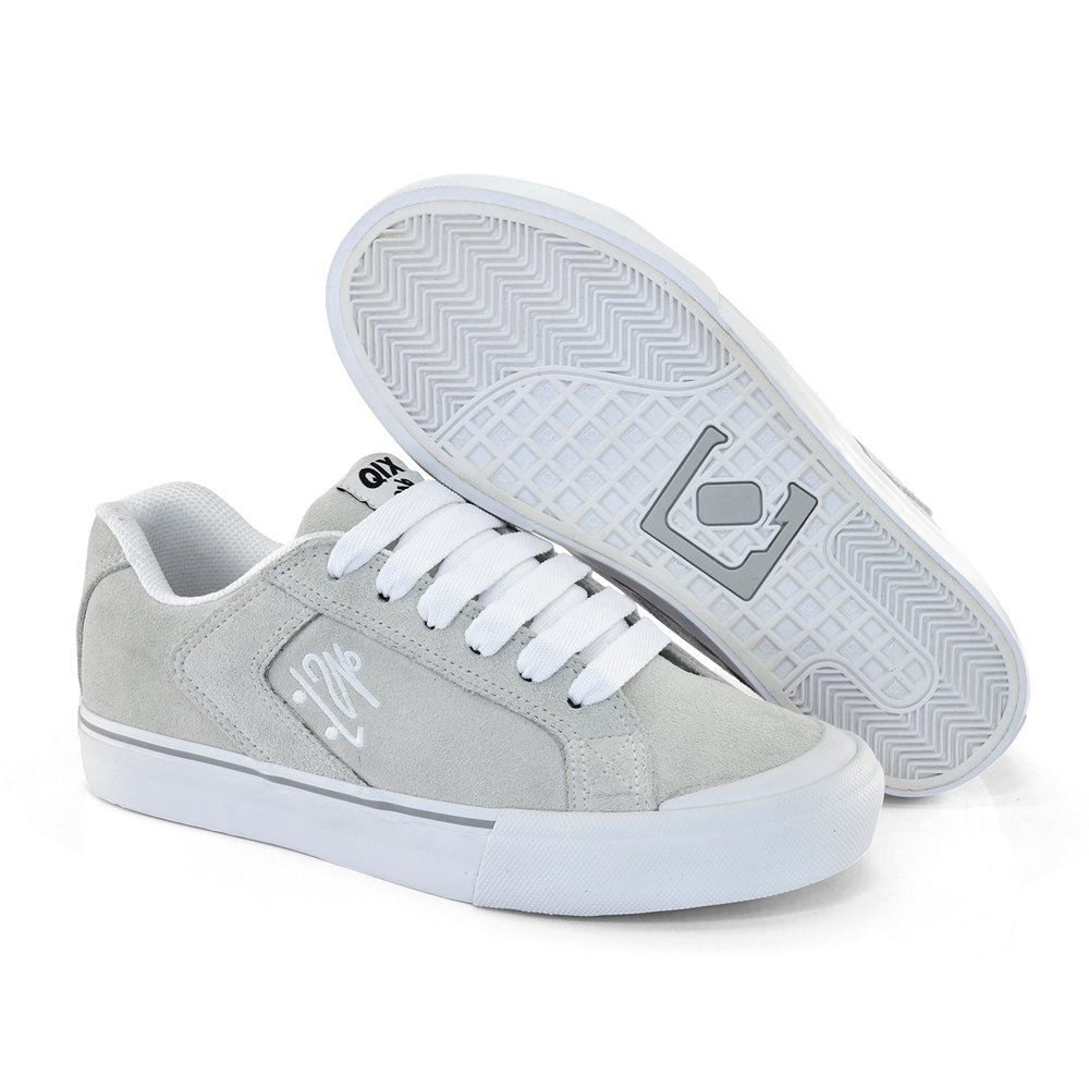 Tenis Qix Chorao Park  Camurca Branco Branco 4