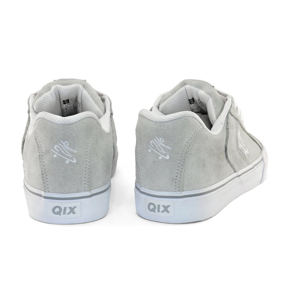 Tenis Qix Chorao Park  Camurca Branco Branco 5
