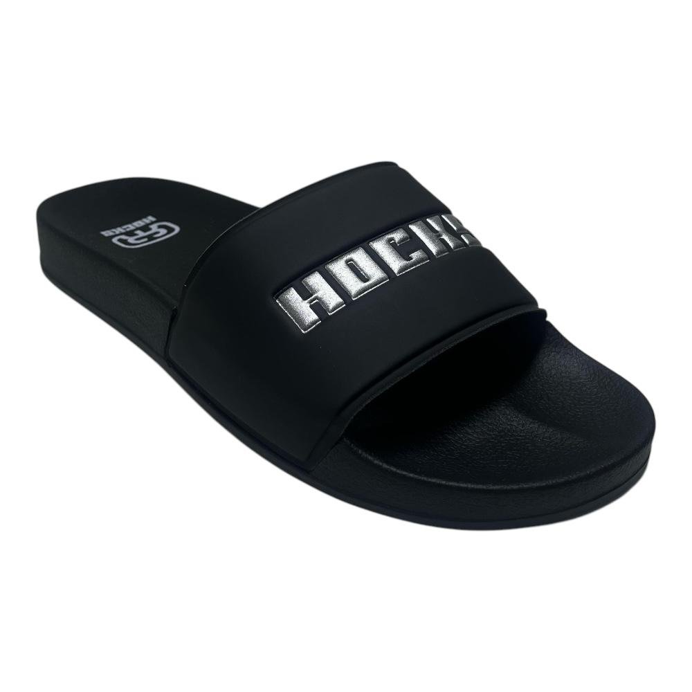 Chinelo Hocks Slide Black/Silver Preto 2