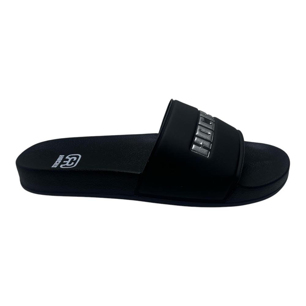 Chinelo Hocks Slide Black/Silver Preto 4