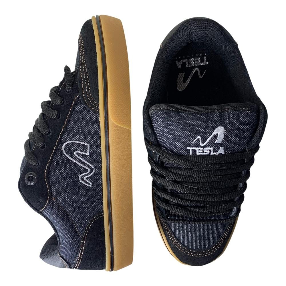 Tenis Tesla Flow Black Gum Preto 2