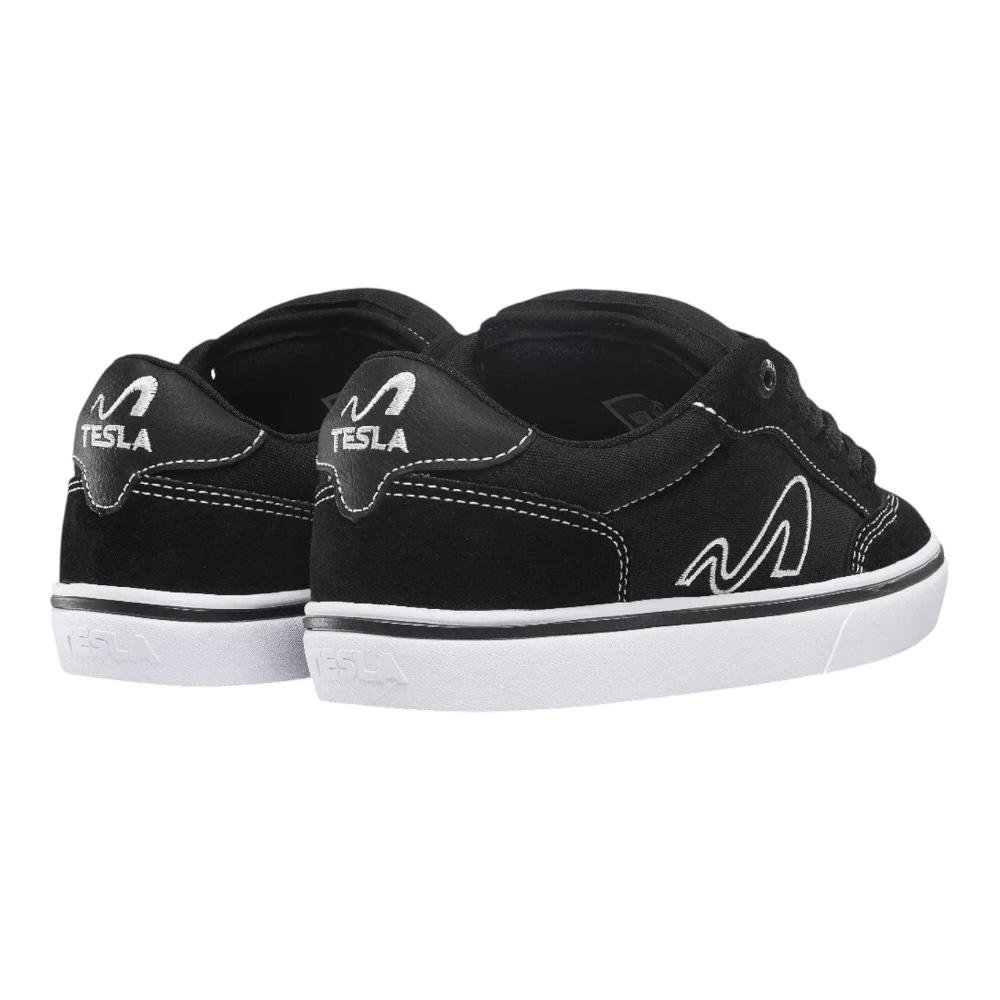 Tenis Tesla Flow Black White Preto 3