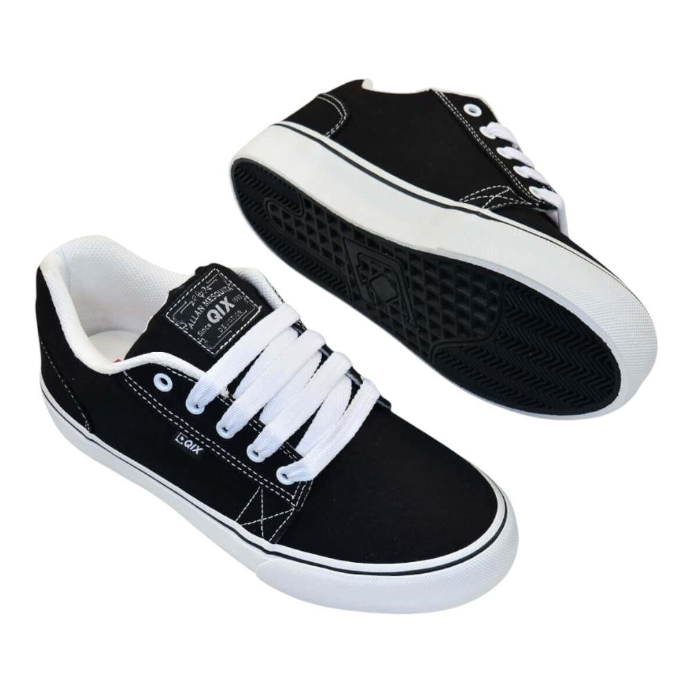 Tenis Qix Allan Mesquita Preto/Branco Preto 5