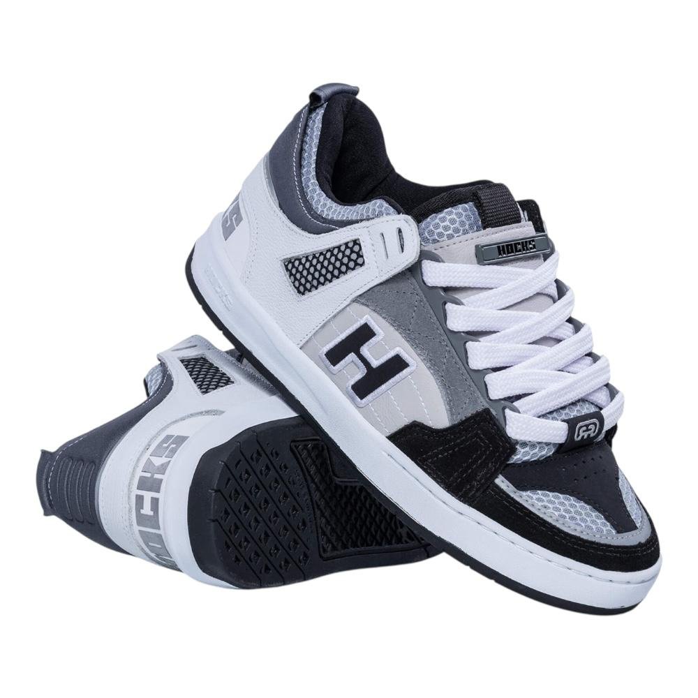 Tenis Hocks Bold Sombra- Hocks Cinza/Branco/Preto 2