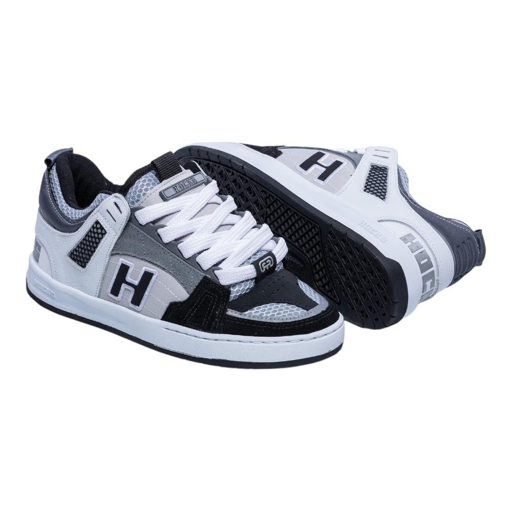 Tenis Hocks Bold Sombra- Hocks Cinza/Branco/Preto 3