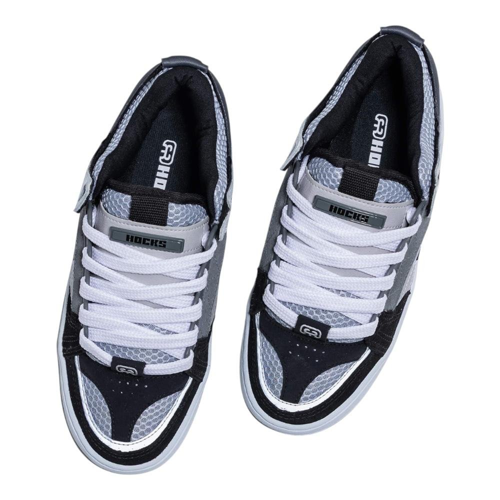 Tenis Hocks Bold Sombra- Hocks Cinza/Branco/Preto 4