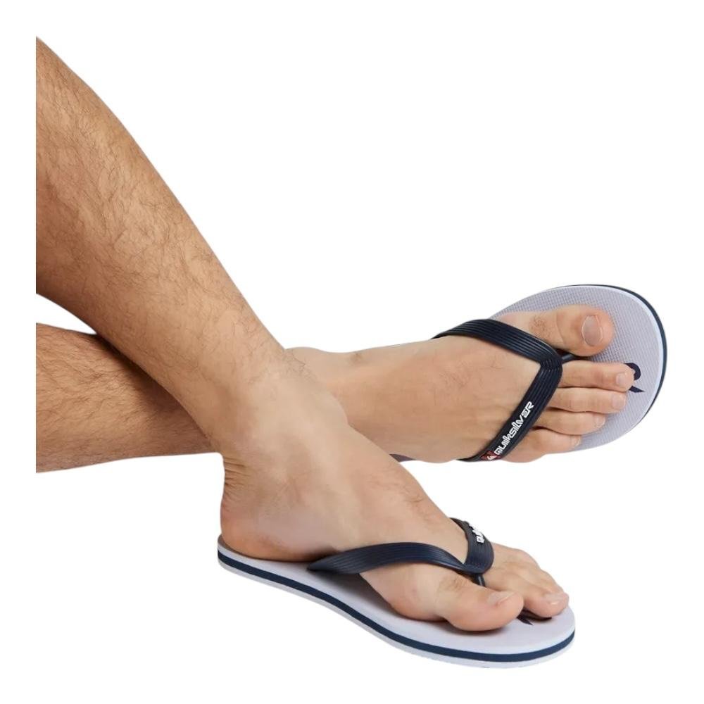Chinelo Quiksilver Molokai New Omni- Quiksilver Branco/Azul 2