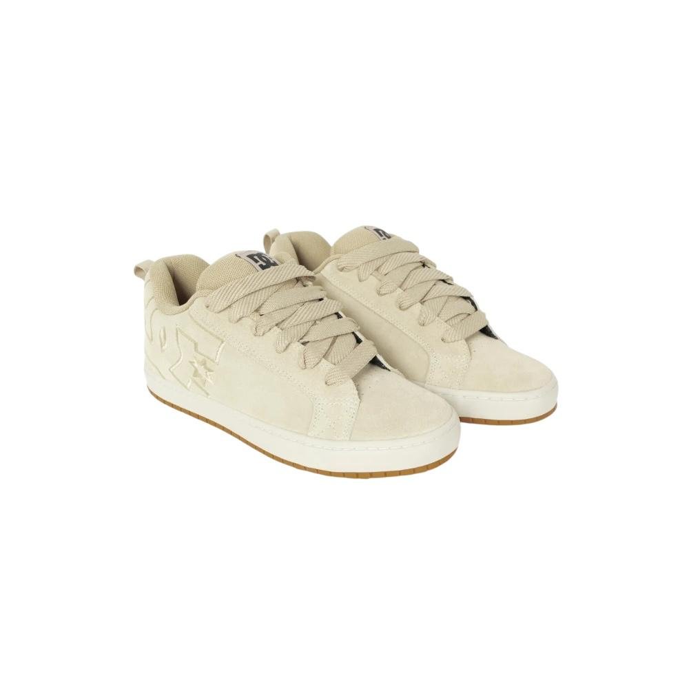 Tenis DC Shoes Dc Court Graffik Se Pelican/Gum Bege 2