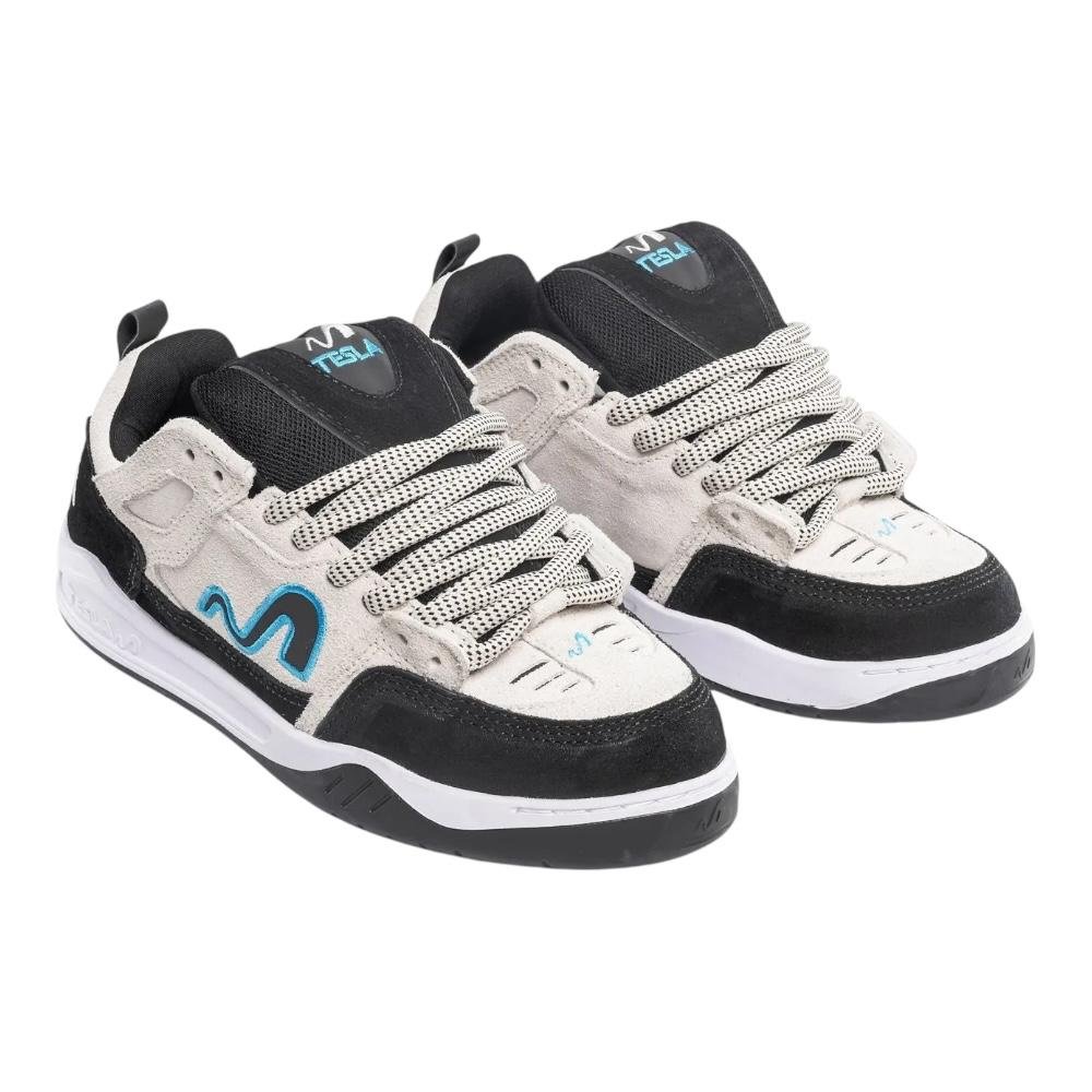 Tenis Tesla Nine Off White- Tesla Branco/Preto 3