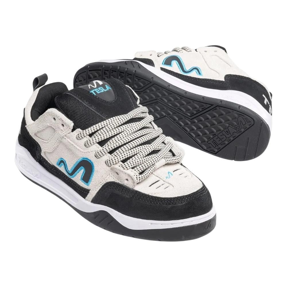 Tenis Tesla Nine Off White- Tesla Branco/Preto 4
