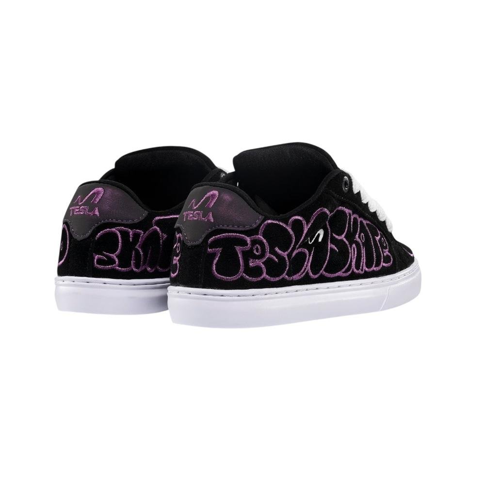 Tenis Tesla Hertz Black White Purple- Tesla Roxo 2