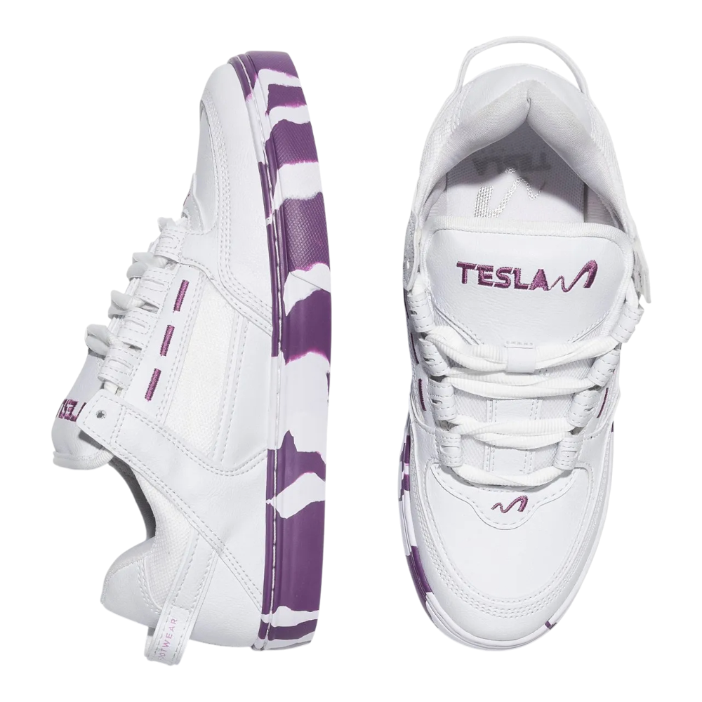 Tenis Tesla Coil White Purple Mesclado- Tesla Branco 5