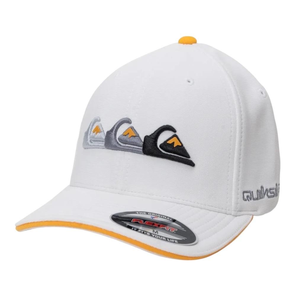 Bone Emb Three Logo White- Quiksilver Branco 2