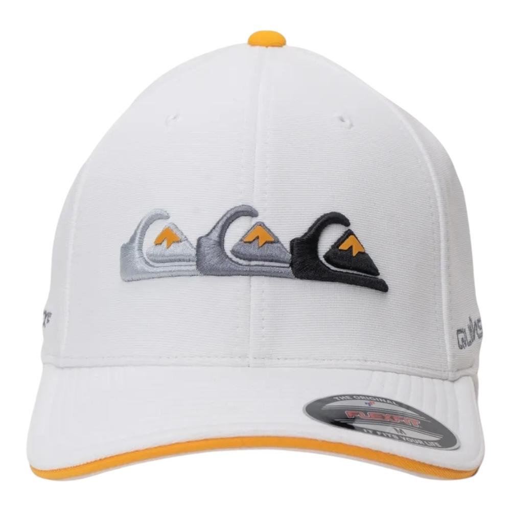 Bone Emb Three Logo White- Quiksilver Branco 3