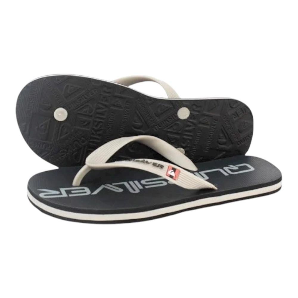 Chinelo Quiksilver Molokai Three Logo- Quiksilver  Preto 5