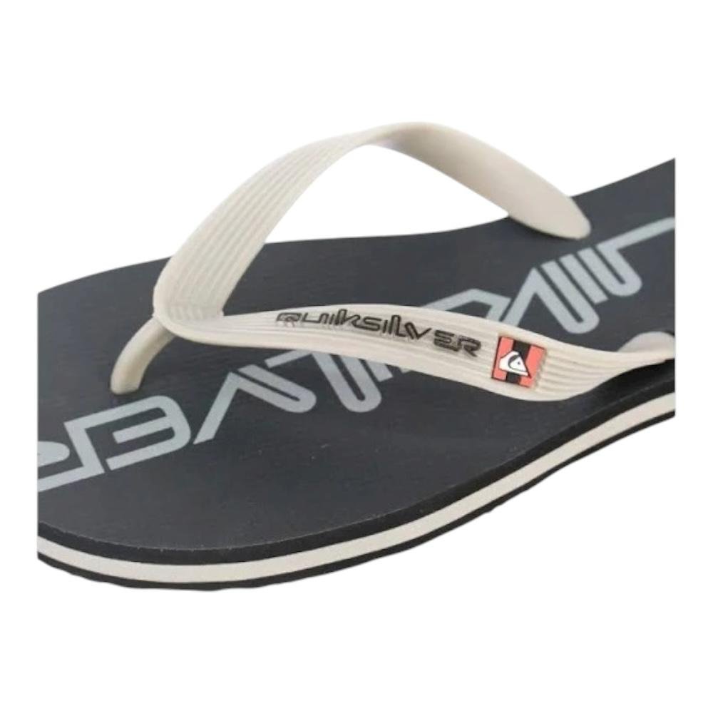 Chinelo Quiksilver Molokai Three Logo- Quiksilver  Preto 6
