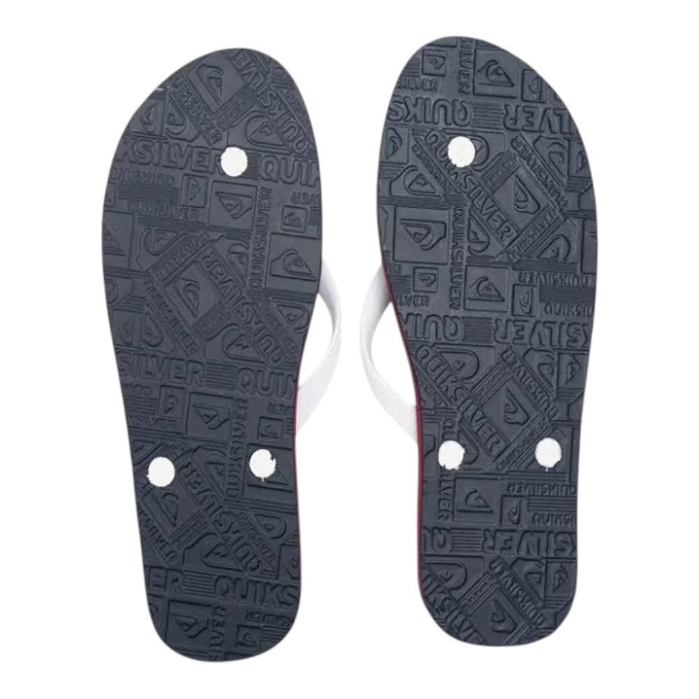 Chinelo Quiksilver Molokai Three Logo- Quiksilver  Preto 7