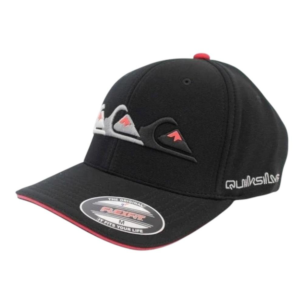 Bone Emb Three Logo Black- Quiksilver